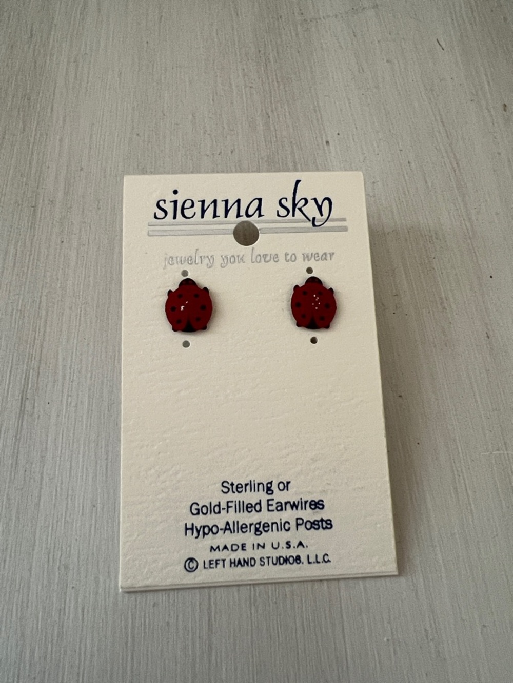 90’s/Y2K Sienna Sky Red Ladybug Post Earrings